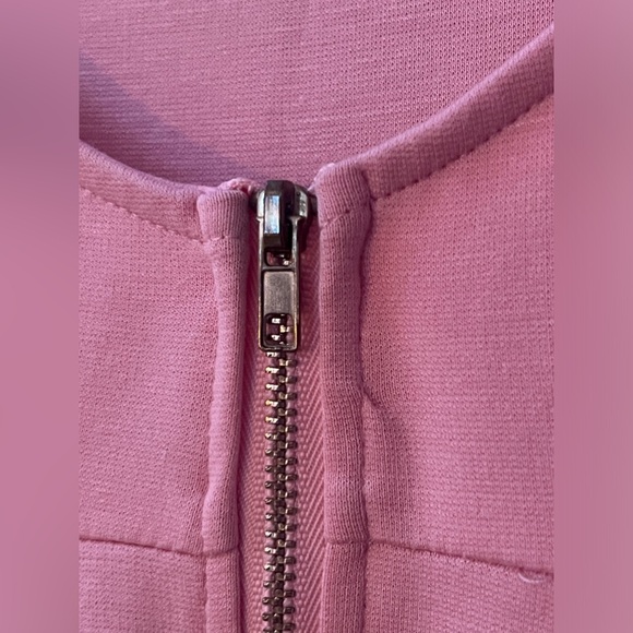 Pink Lace Open-Back A-line Dress - Picture 13 of 14